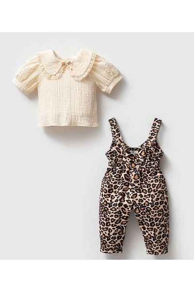 Little Baby Leopard Baby Jumpsuit