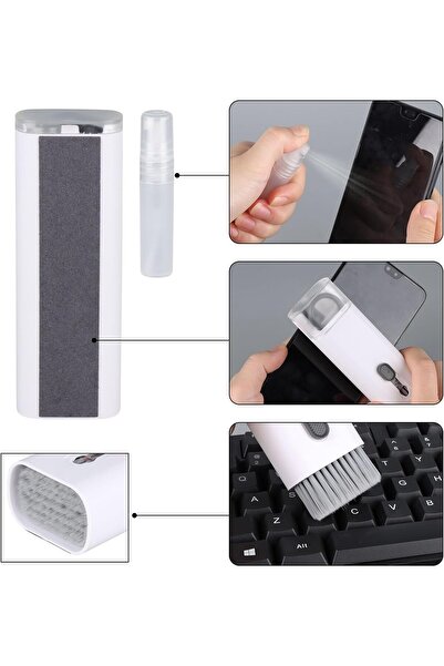 Zoli Çok Fonksiyonlu 7 Parça Bilgisayar, Laptop, Klavye, Telefon, Kulaklık Mini Temizleyici Kit Set