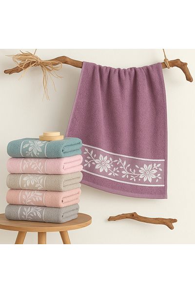 Totem Cotton 6 Piece Hand Face Towel Set 50X85 cm