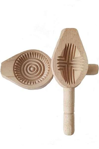 Liavera Wooden Kömbe Kerebiç Cake Mold 4 Pieces