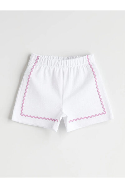 LC Waikiki White Floral Girl's Shirt and Shorts Set of 2 -Formyself-