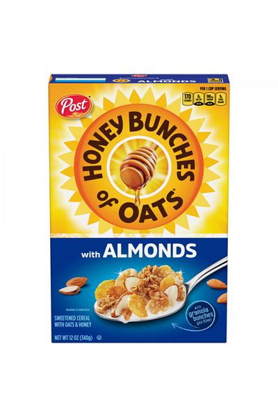 Post Pack of 12Honey Bunches of Oats - Almond