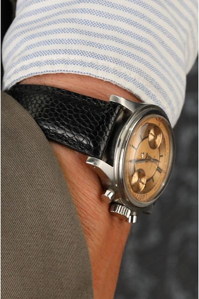 Onywatch 18 mm Leather Watch Band Real Ostrich Skin 18 mm Leather Band 18 mm Watch Strap
