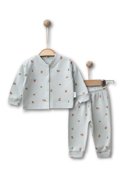 GizaKids Pajama Set - Green - Patterned