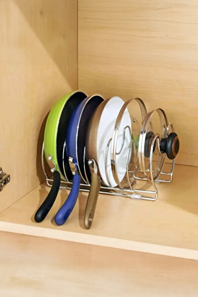 Home Rozsdamentes fém munkalapra helyezhető edényrendező - Konyhai rendszerező