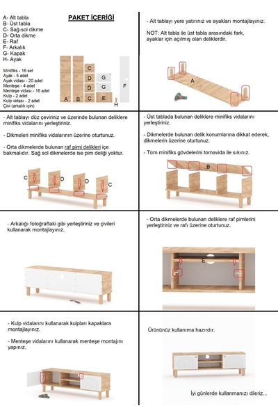 Cosargroup Bohem Tv Ünitesi 150 Cm Mdf Mebran Kapak Çizgili D Kapak Bohem Tarz Tv Sehpası