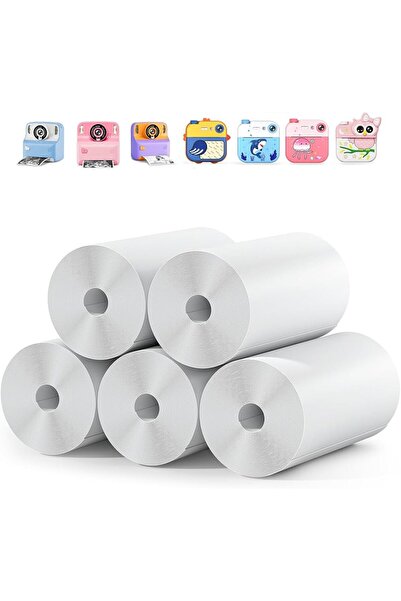 Mettzchrom 5 Rulo Çocuk Kameraları için Anında Baskı Kağıdı Fotoğraf Kağıdı