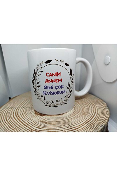 EYS Tasarım Special to Mother's Day My Dear Mom Written Printed Gift Mug Bar Cup