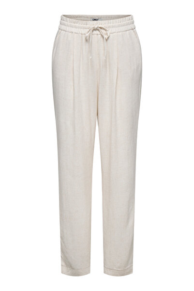 ONLY Pantaloni Onlsiesta din amestec de in, cu tăietură obișnuită, cu picioare drepte PANTALONI 15348124