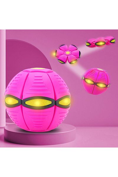 Boldy Lighted Ufo Ball - Flying Ball - Magic Ball - Fun Ball - Flying Frisbee - Pet Play Ball -Game Disc Ball