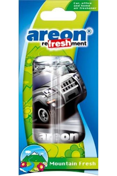 Areon Refreshment Liquid, 8.5ml Scent Car Hanging Freshener, Fresh Air-Mountain Fresh (LC10) Pack of