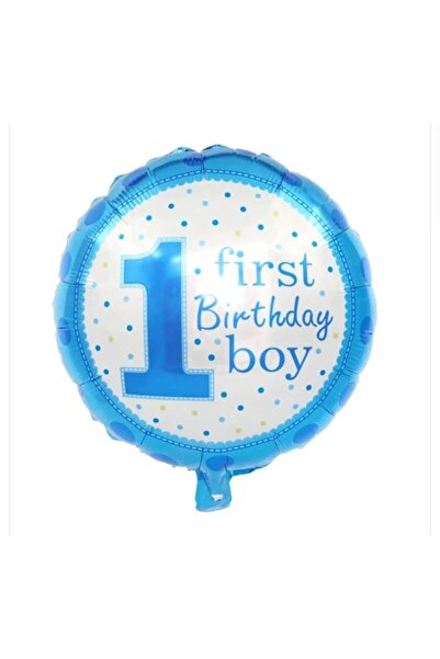 Papatya Süs Evi 18 Inch Round 1 Year Old Blue Foil Balloon 43*43