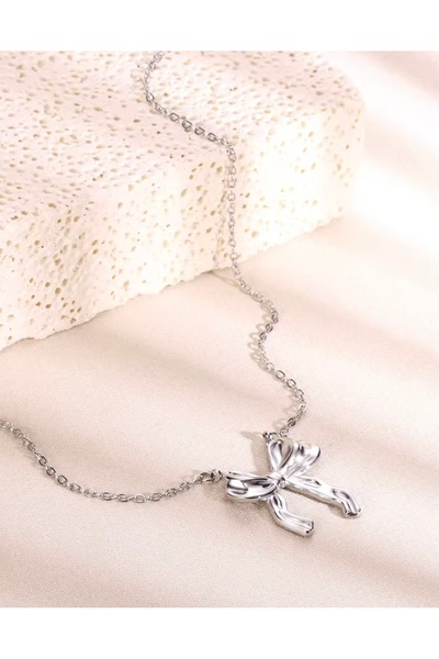 monalisatoka Kadın Gümüş Fiyonk Kolye