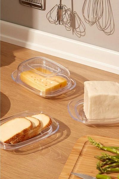 Leony Mica Breakfast, Cheese Butter Storage and Presentation Container with Lid