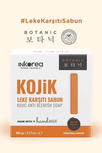 İnkorea Kojic Acid Anti-Blemish and Skin Tone Equalizing Soap / Kojic Acid Anti-Blemish Soap