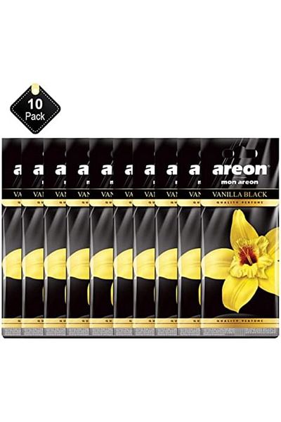 Areon - Air Freshener Mon Vanilla Black - (PACK OF 10)