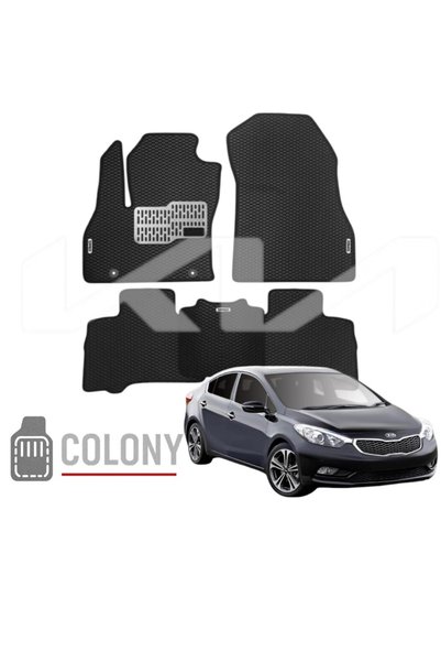 COLONY Kia Cerato (2013-2017) Hücreli Premium Eva Paspas Seti Tam Set Paspas ...