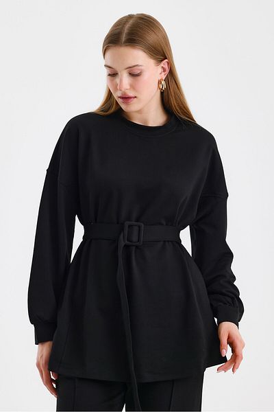 KUAD Μαύρη ζώνη Basic Sweat παντελόνι κοστούμι