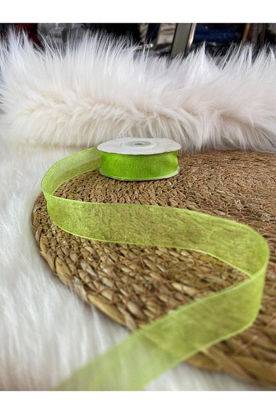 BRAVE TEKSTİL ÜRÜNLERİ 2 cm Ribbon Chiffon Colorful Ribbon 20 Mt.