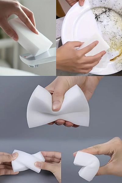 Trend Goods Magic Sponges, Multi-Purpose Household Cleaning, Kitchen Dish Sponges, Bathroom, Bathtub, Sink (5 Pieces)