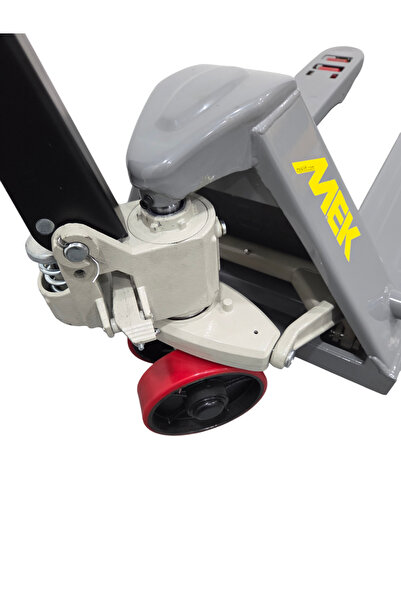 MEK MTR25-115 2,5T 2500kg Döküm Pompalı Ekstra Dayanıklı Manuel Transpalet - PU Kırmızı Teker