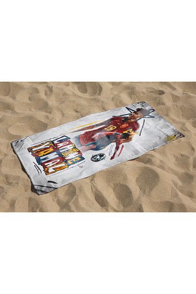 Erays Home Laminated Patch Patterned Digital Printed Beach Towel Men's Beach Towel Sea Towel