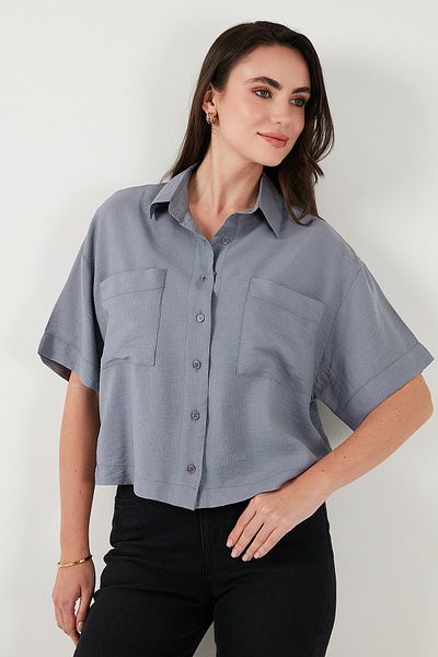 Lela Regular Fit Pocket Detailed Short Sleeve Shirt Shirt 6778568