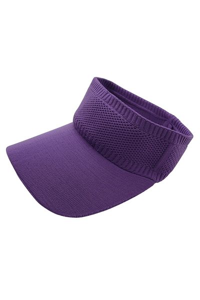 AXE SPORTSWEAR Pălărie mov cu vizor elastic, protecție solară UV, șapcă de tenis de plajă zilnică