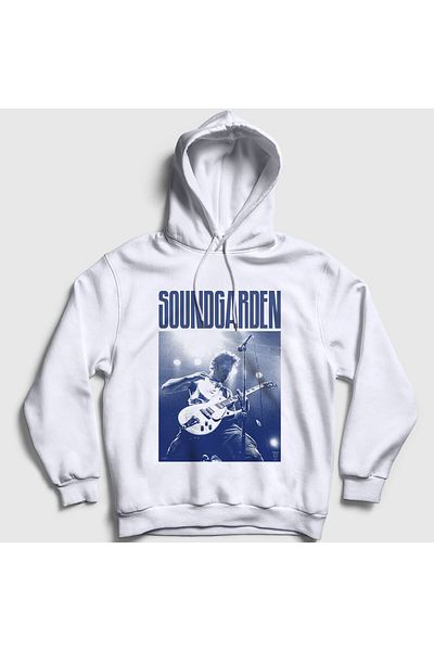 Presmono Unisex Λευκό Chris Cornell Rock Soundgarden Φούτερ με κουκούλα 542187tt