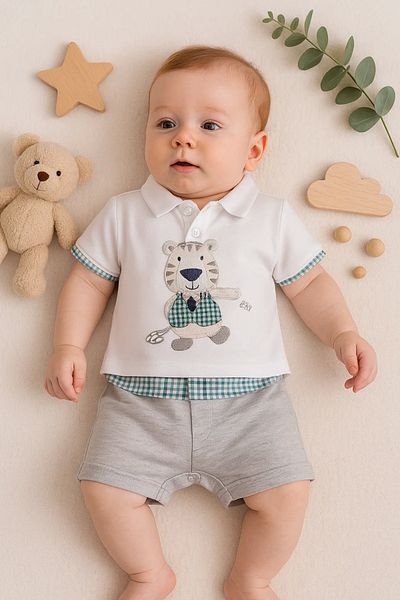 Babydonat Shirt Pattern Jumpsuit for Baby Boy
