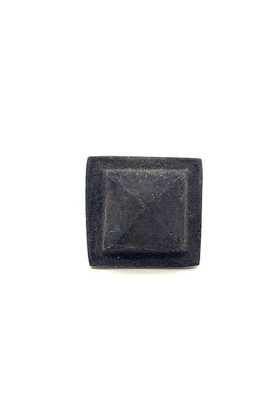 Easy Tedarik Antique Style Decorative Brass Flanged Pyramid Cabaret - 29 mm, Oxide