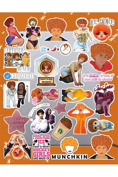hediyenebak Spice Sticker Set |   Laptop Agenda Pc Tablet Phone Notebook Sticker Bullet Journal