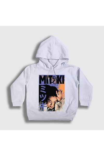 Presmono Unisex Kids White Poster Music Mitski Hooded Sweatshirt 544708Tt