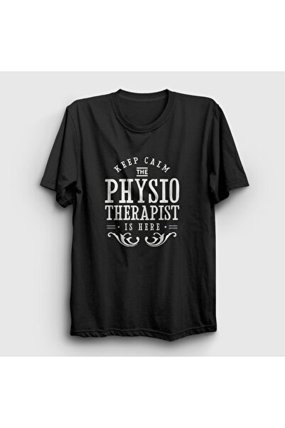 Presmono Unisex Siyah Calm Hediye Physiotherapist Fizyoterapist T-Shirt 541912tt