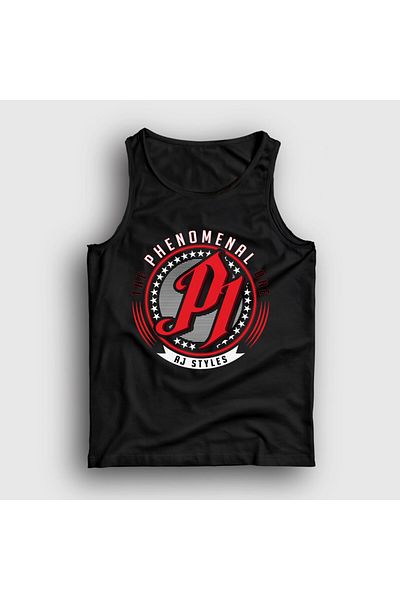 Presmono Unisex Black the Phenomenal One P1 Wwe Aj Styles Tank Top 545210Tt
