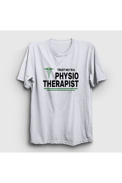 Presmono Unisex Λευκό Trust Δώρο Φυσιοθεραπευτής T-Shirt 545510tt