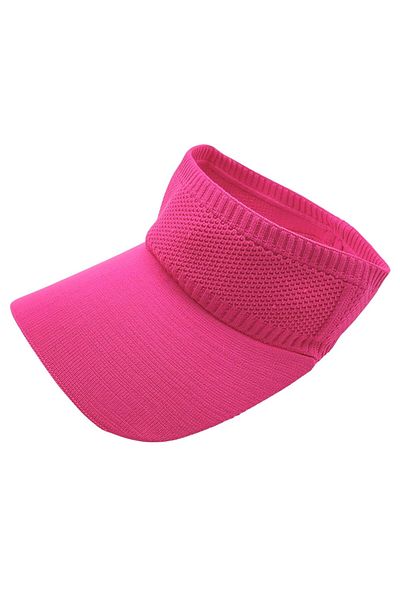 AXE SPORTSWEAR Pălărie cu vizor elastic fucsia, cu protecție solară UV, șapcă de tenis de plajă zilnică