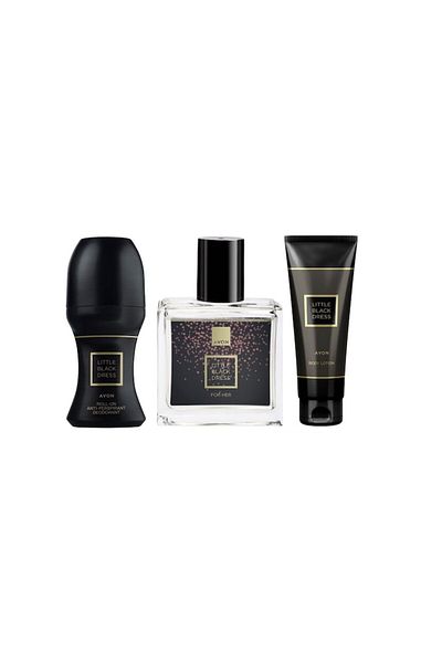 AVON Set Parfumuri Little Black Dress, Apă De Parfum 30ml, Loțiune De Corp 125ml, Deodorant Roll-on