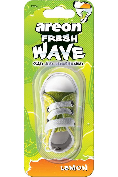 Areon Fresh Wave Air Freshener, Shoe, Lemon (FW04) - Pack Of 1