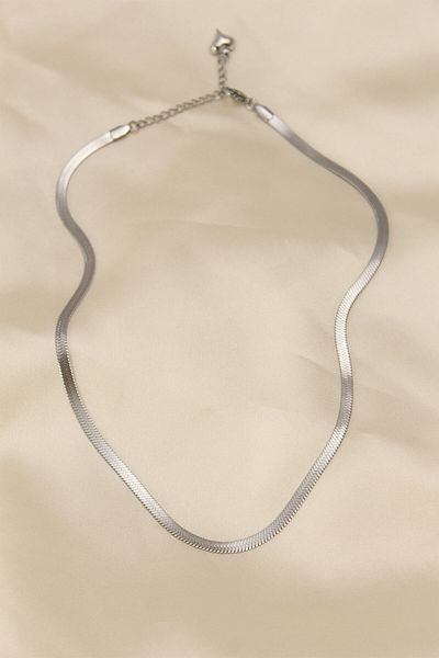 Skygo 316L Steel Silver Color 45 cm Italian Chain Model Women's Necklace - TJ-BKO5903