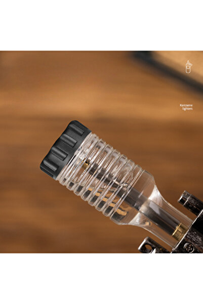 HobiShop Antika Görünümlü Sönmeyen Gazlı Lüx Çakmak