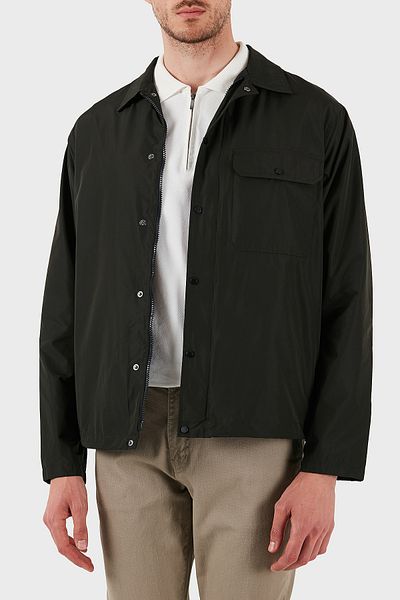 Armani Exchange Regular Fit Snap Button Pocket Shirt Jacket Men's Shirt Jacket Xm 000209   Af12012 Ub