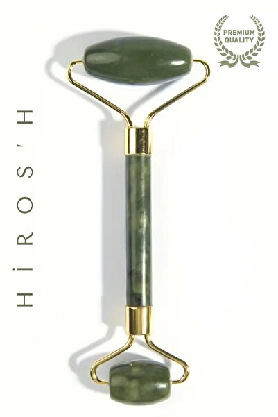 HİROS'H %100 Doğal Taş Masaj Aleti Yüz Bakım Taşı Yeşim Taşı