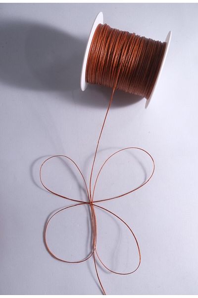 Eskişehir hobi sanat 100 μέτρα 0,8 mm κερωμένο σχοινί κόκκινο καφέ χρώμα Δερμάτινο κολιέ ραπτικής Σχέδιο κοσμήματος Σχοινάκι βραχιόλι