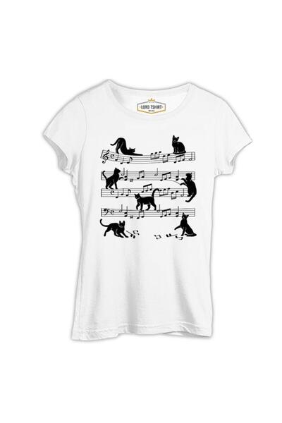 Lord T-Shirt Cats and Notes White Men's T-Shirt