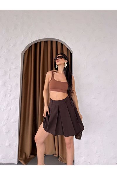 369 etnik butik Плисирана мини пола „City Flare“