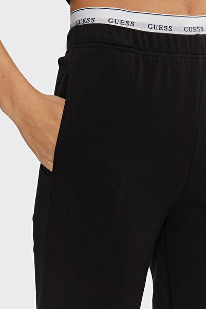 Guess Sofia Cotton Regular Fit High Waist Elastic Leg Jogger Pants O5Rb01Kco31 Pants