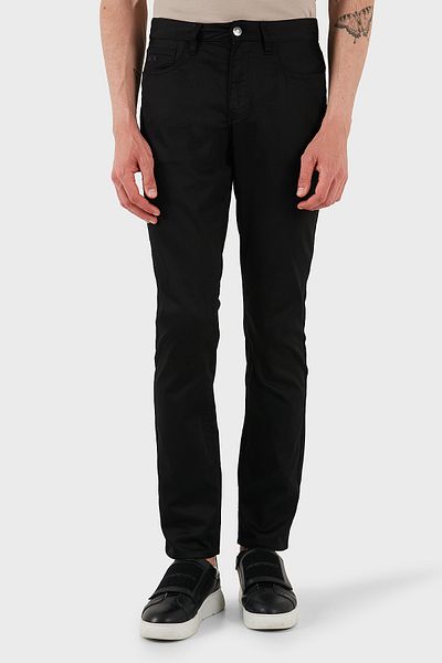 Armani Exchange Stretch Cotton Slim Fit Regular Waist Straight Leg Pants Men's Pants Xm000070 Af13236