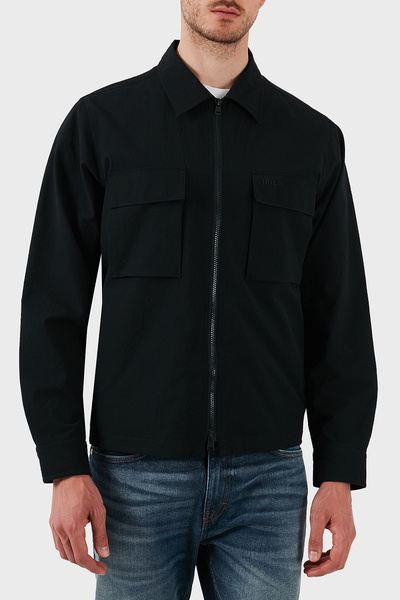 HUGO Oversize Fit Uzun Kollu Cepli Fermuarlı Gömlek Erkek GÖMLEK 50539223 001
