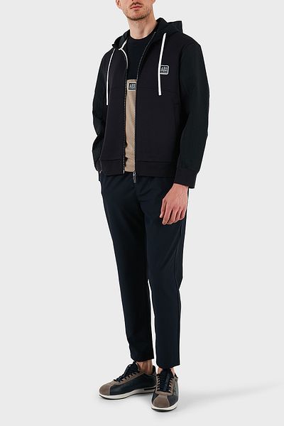 Armani Exchange Cotton Oversize Fit Hooded Zippered Sweat Men's Sweat Xm000480 Af10818 Ub101